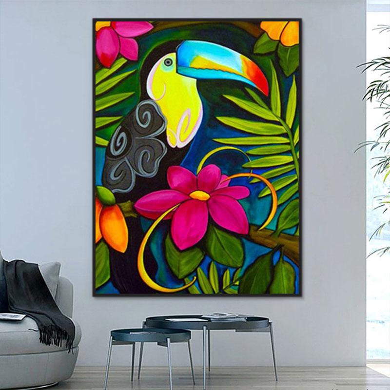 Vogel Malen Nach Zahlen Für Anfänger Y5794