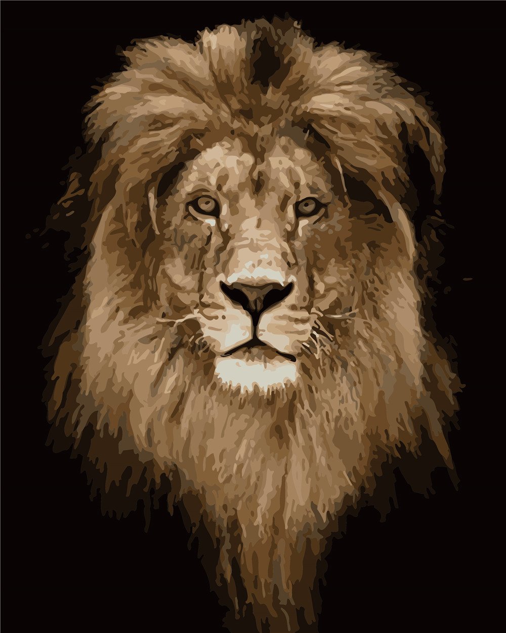 Tier Malen nach Zahlen For Adult ZC3038