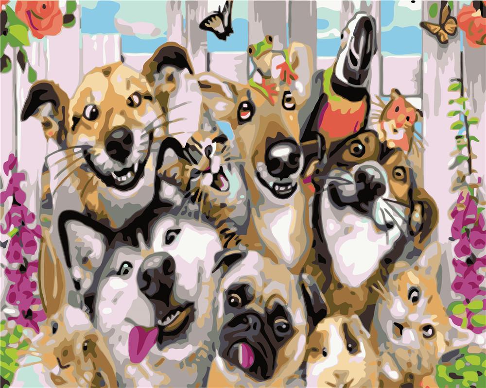 Hund & Katze Malen nach Zahlen ZC3135