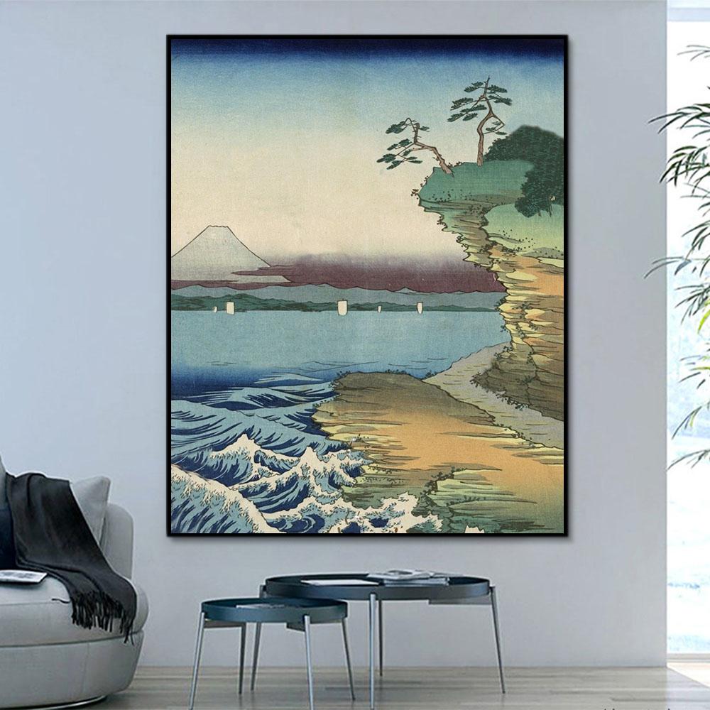 Landschaft Welle Malen Nach Zahlen Mit Rahmen PBN92616