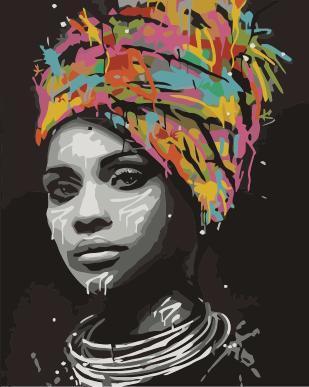 Porträt Frau Malen Nach Zahlen Für Erwachsene HQD1421