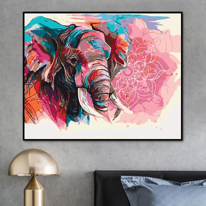 Tier Elefant Malen Nach Zahlen Für Erwachsene HQD1278