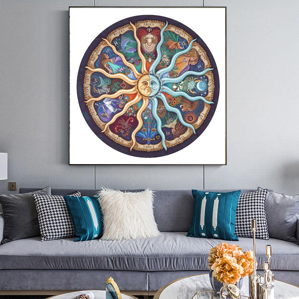 Abstrakt Malen Nach Zahlen Für Erwachsene HQD1284