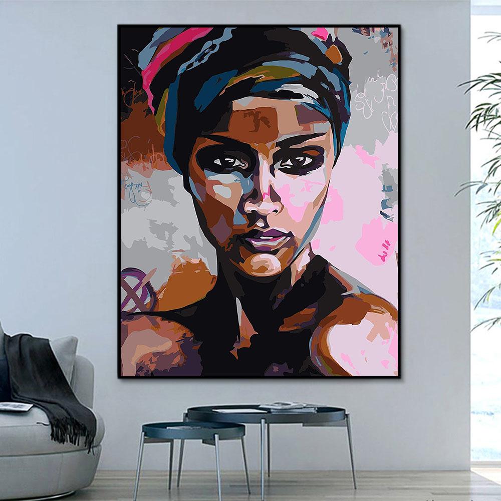 Porträt Frau Malen Nach Zahlen Für Erwachsene HQD1318