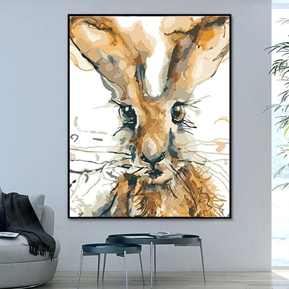 Tier Hase Malen Nach Zahlen Für Erwachsene HQD1264