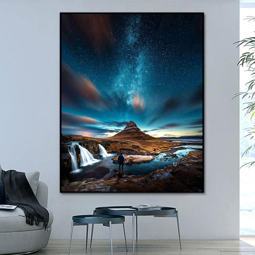 Natürlich Berg See Malen Nach Zahlen Für Erwachsene HQD1298