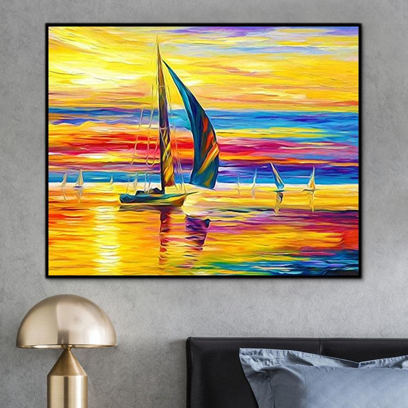 Landschaft See Malen Nach Zahlen Für Erwachsene HQD1223