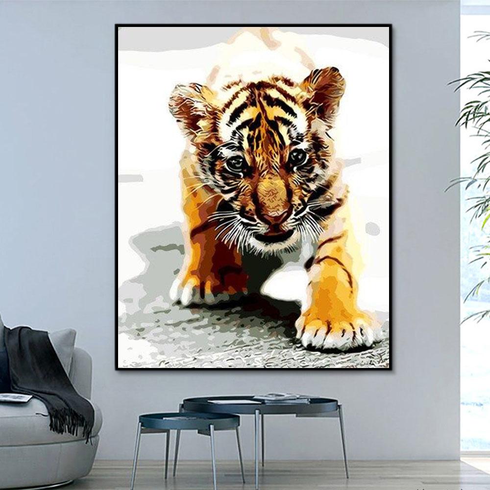 Tier Tiger Malen Nach Zahlen Für Erwachsene HQD1262