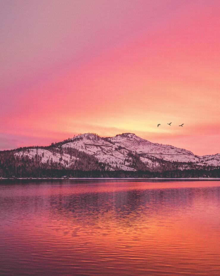 Landschaft Berg See Malen Nach Zahlen Für Erwachsene HQD1398