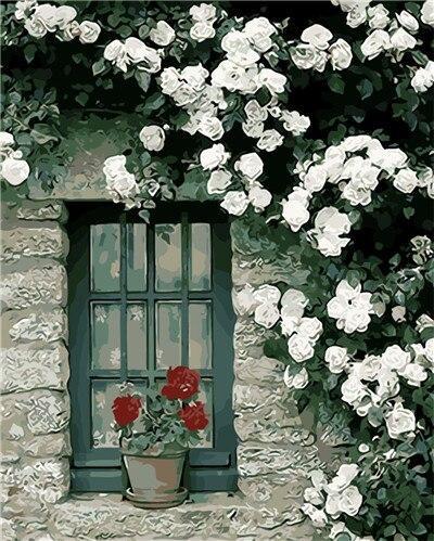 Blume Malen Nach Zahlen Für Erwachsene HQD1413