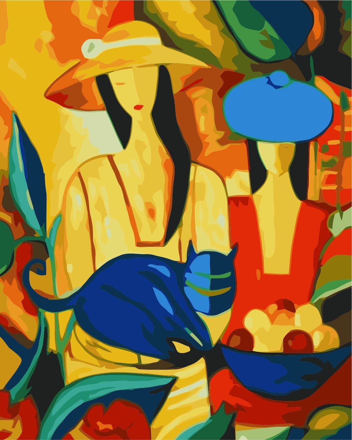 Abstrakt Malen Nach Zahlen Für Anfänger HQD1361