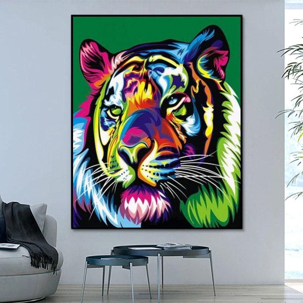 Tier Tiger Malen Nach Zahlen Für Erwachsene HQD1233