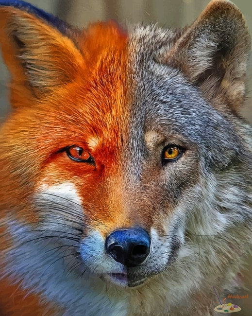 Tier Malen nach Zahlen FOX7743