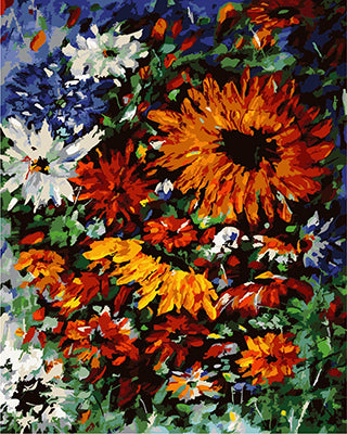 Blume Malen nach Zahlen GX21381