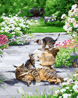 Hund & Katze Malen nach Zahlen GX23630