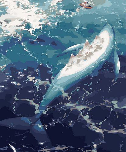 Tier Whale Malen Nach Zahlen Für Erwachsene GX2369