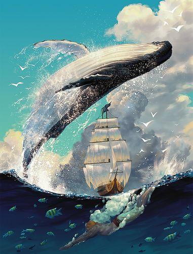Tier Whale Malen Nach Zahlen Für Erwachsene GX2466