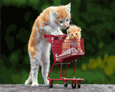 Hund & Katze Malen nach Zahlen GX27758