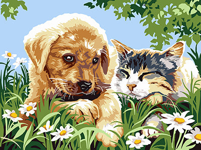 Hund & Katze Malen nach Zahlen GX29694