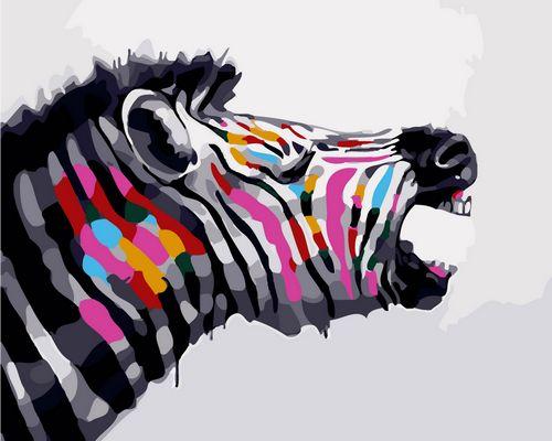 Tier Zebra Malen Nach Zahlen Für Erwachsene GX985