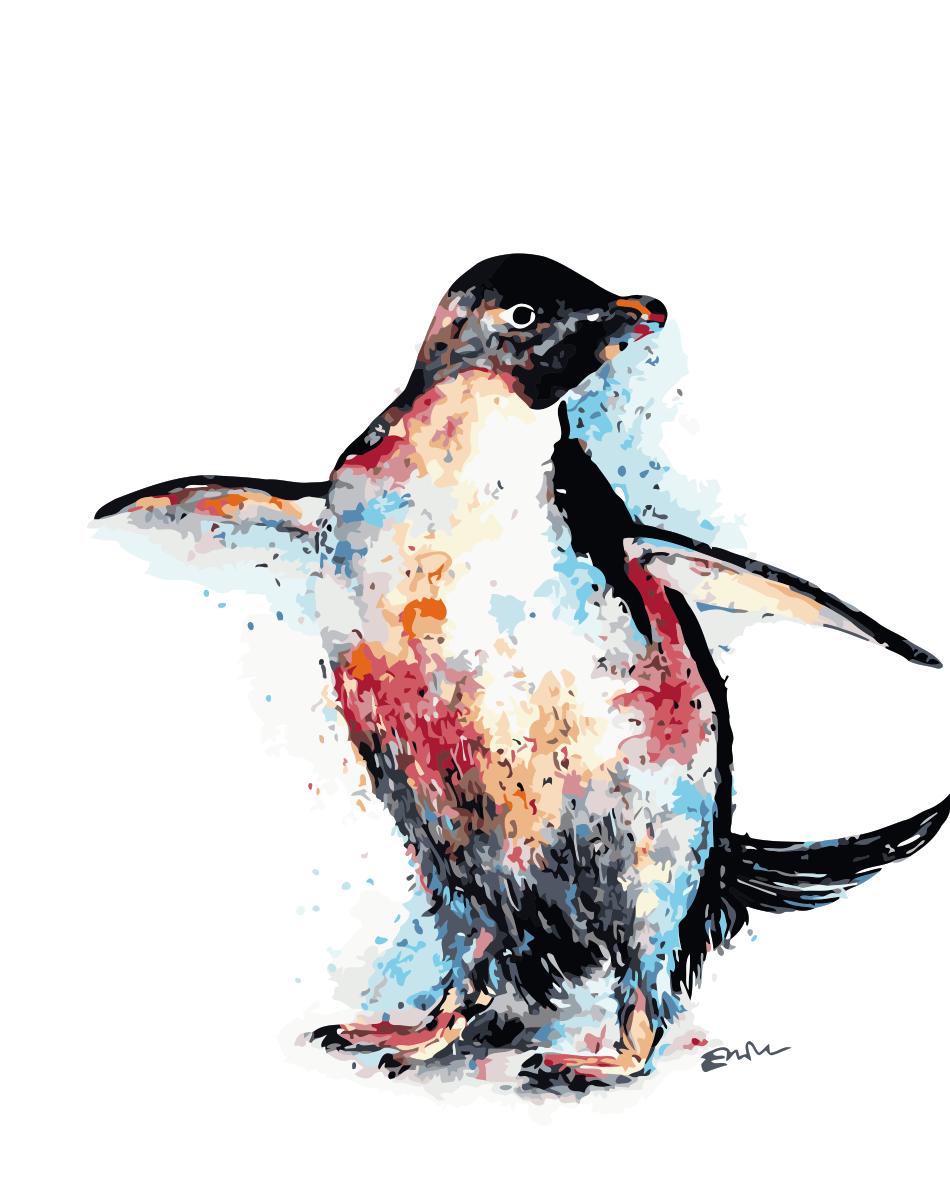 Tier Pinguin Malen Nach Zahlen Für Erwachsene HQD1239