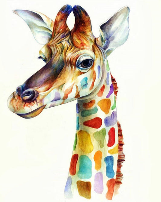 Tier Giraffe Malen Nach Zahlen Für Erwachsene HQD1244