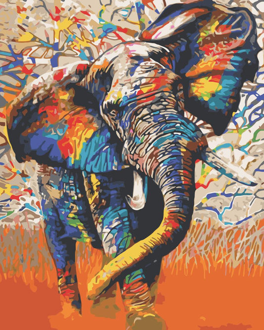 Tier Elefant Malen Nach Zahlen Für Erwachsene HQD1255