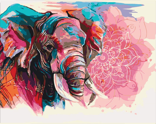 Tier Elefant Malen Nach Zahlen Für Erwachsene HQD1278