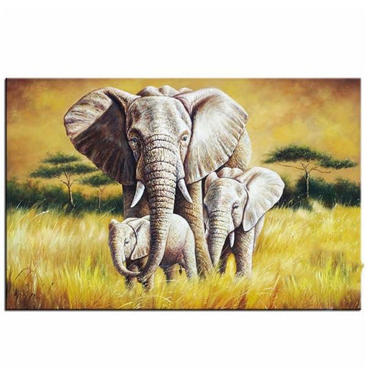Tier Elefant Malen Nach Zahlen Für Erwachsene PH9493