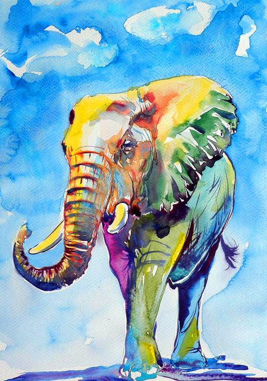Tier Elefant Malen Nach Zahlen Für Erwachsene RA3254