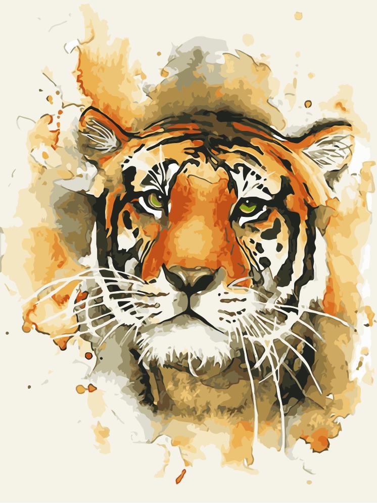 Tier Tiger Malen Nach Zahlen Für Erwachsene HQD1382