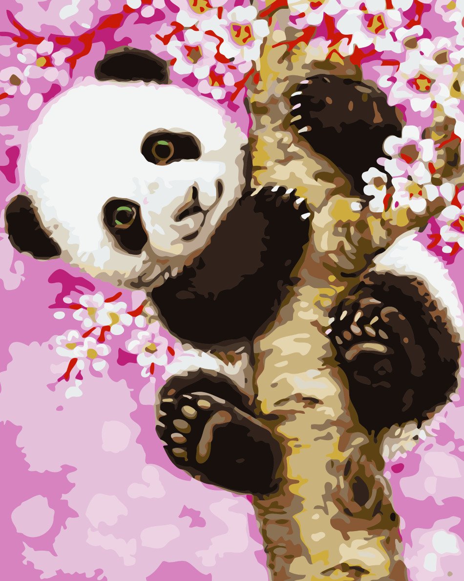 Tier Panda Malen Nach Zahlen Für Erwachsene HQD1383
