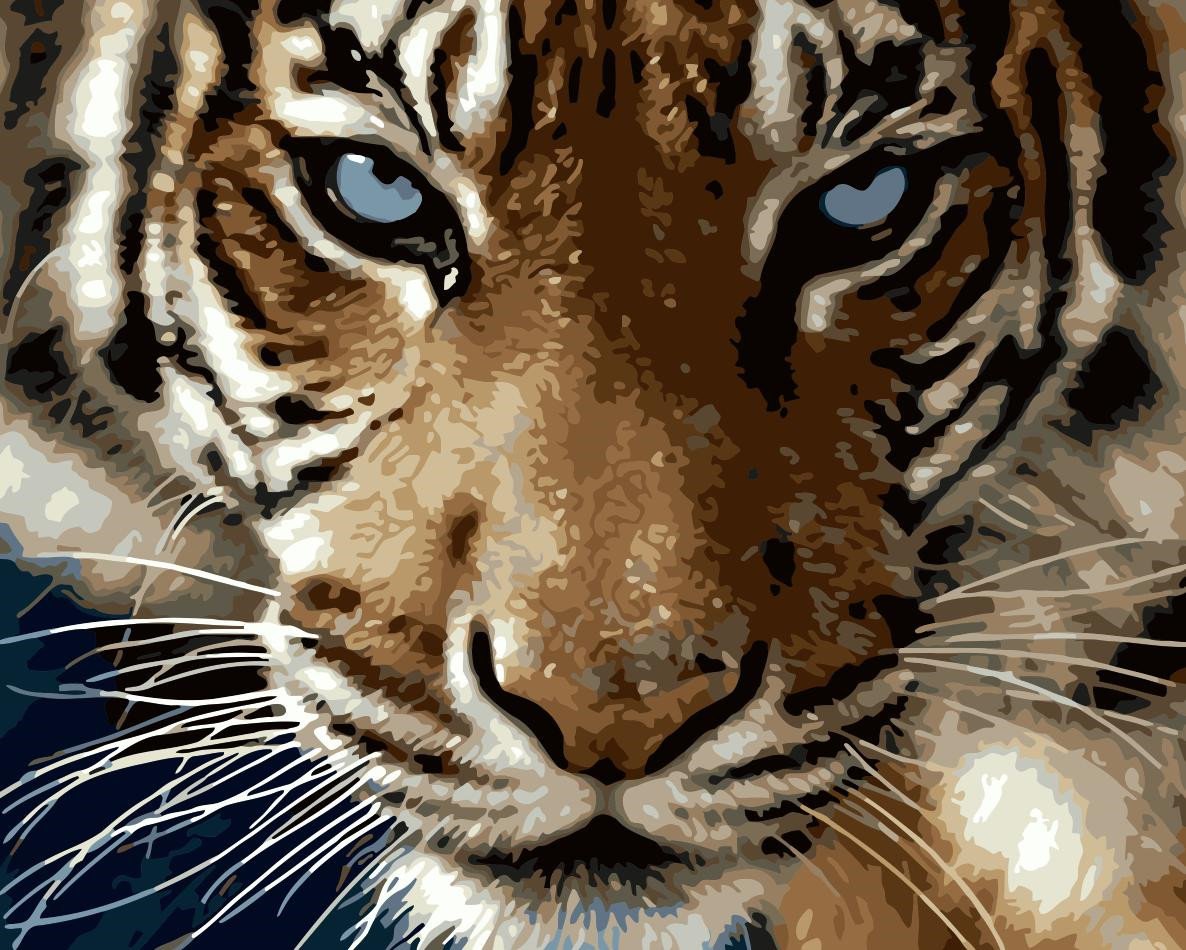 Tier Tiger Malen Nach Zahlen Für Erwachsene HQD1385