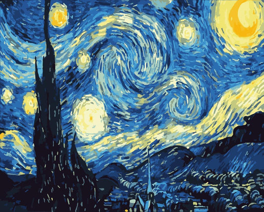 Van Gogh Sternenklarer Himmel Malen Nach Zahlen Für Erwachsene HQD1352