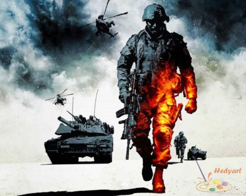 Militär Malen nach Zahlen WR7611
