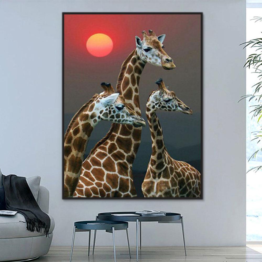 Tier Giraffe Malen Nach Zahlen Für Erwachsene Y5700