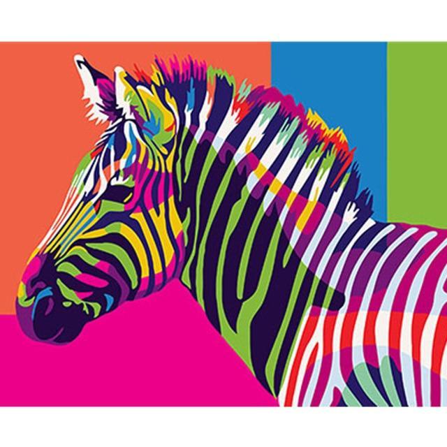 Tier Zebra Malen Nach Zahlen Für Anfänger HQD1366