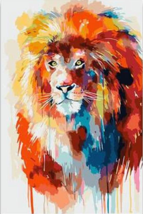 Tier Löwe Malen Nach Zahlen Für Erwachsene HQD1367