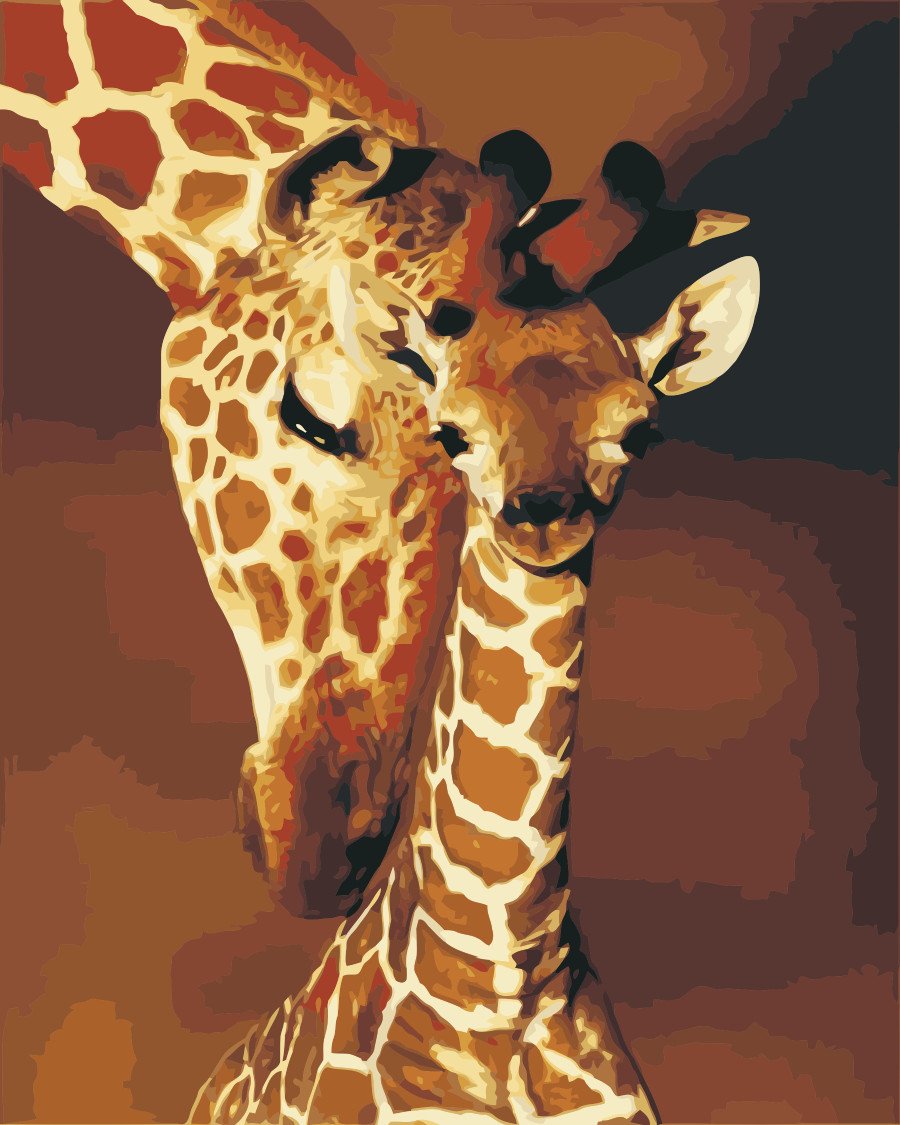 Tier Giraffe Malen Nach Zahlen Für Erwachsene HQD1378
